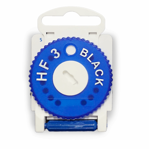 19813781.png Zestaw filtrów HF3 BLACK 16 szt. + wybierak (niebieskie – lewe) – ochrona aparatów słuchowych przed woskowiną