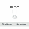 21757871_1.png Kopułki Click Dome otwarte 10 mm (6 szt.) – do aparatów słuchowych RIC: Signia, Siemens, Audio Service