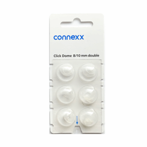 21757874.png Kopułki Click Dome double 10mm (6 szt.) – do aparatów słuchowych RIC: Signia, Siemens, Audio Service