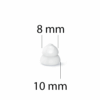 21757874_1.png Kopułki Click Dome double 10mm (6 szt.) – do aparatów słuchowych RIC: Signia, Siemens, Audio Service