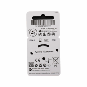 Baterie OTICON typ 10 – zestaw 6 sztuk do aparatów słuchowych