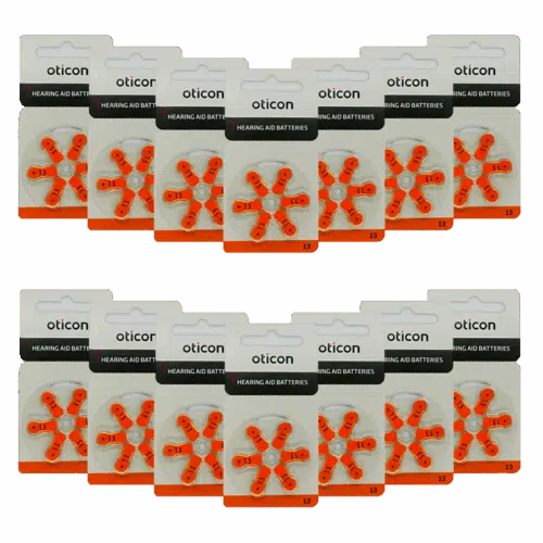 37125281.png Baterie OTICON typ 13 / PR48 – zestaw 84 sztuki do aparatów słuchowych