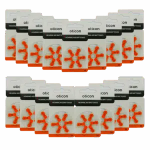 37125282.png Baterie OTICON typ 13 / PR48 – zestaw 102 sztuki do aparatów słuchowych