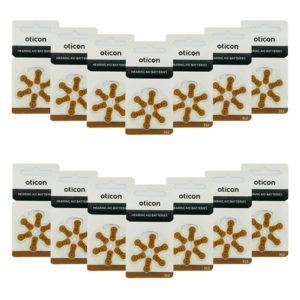Baterie OTICON typ 312 – zestaw 84 sztuki do aparatów słuchowych