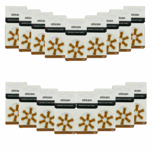 Baterie OTICON typ 312 – zestaw 102 sztuki do aparatów słuchowych