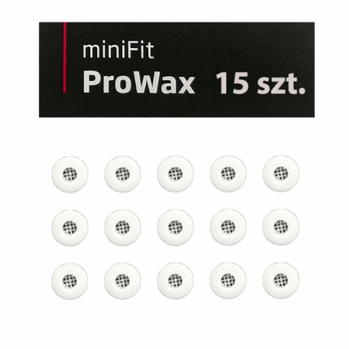 Zestaw filtrów Prowax Minifit 15 szt. – do aparatów słuchowych Oticon i Bernafon