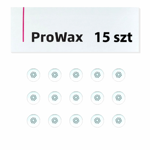15 szt. filtrów Prowax do aparatów słuchowych Oticon i Bernafon