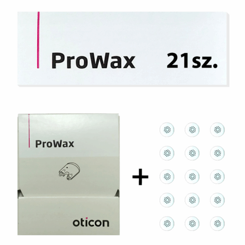 Filtry Prowax OTICON – zestaw 21 szt. (6 + 15 luzem) do aparatów słuchowych Oticon i Bernafon