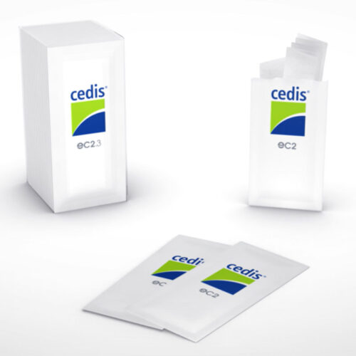 Chusteczki dezynfekcyjne Cedis eC2.3 – higiena aparatów słuchowych i wkładek (25 szt.)